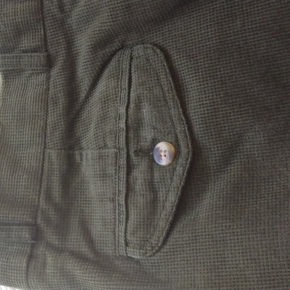 Austin Reed Olive Green Pebbled Cotton Pants 36 - 30.5 - Picture 13 of 16